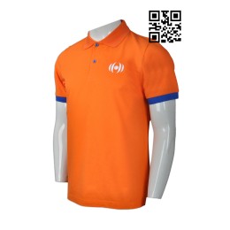 P700 設計男裝Polo恤款式  訂造繡花Polo款式 撞色袖  自訂Polo恤款式  Polo恤製造商    橙色 P700 設計男裝Polo恤款式  訂造繡花Polo款式 撞色袖  自訂Polo恤款式  Polo恤製造商    橙色